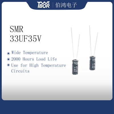 33UF35V type miniature d'avance de radial du condensateur 5x11mm 2000 heures