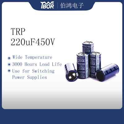 Condensateur en aluminium 30x35mm 220uf 450v anti-déflagrant ISO9001