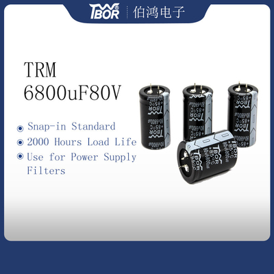 condensateur de filtre d'alimentation d'énergie du condensateur 6800uF 80V de 30x50mm UPS