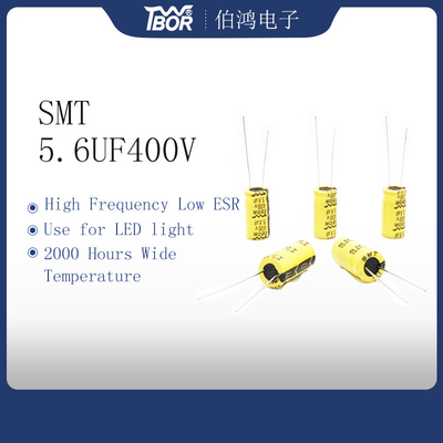 Condensateurs à haute fréquence 5.6UF400V d'ISO9001 RoHS pour la lumière de LED