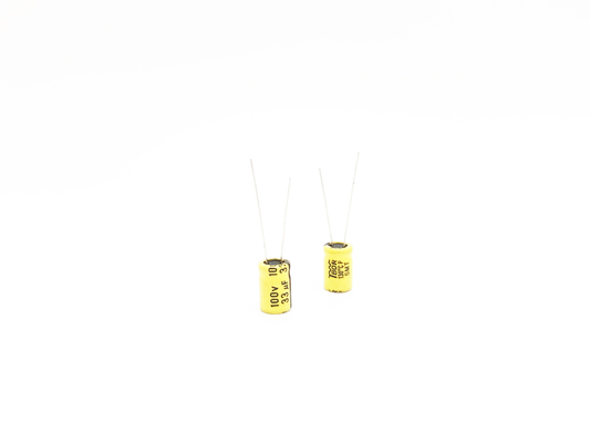 Condensateur à hautes températures électrolytique en aluminium jaune 33UF100V