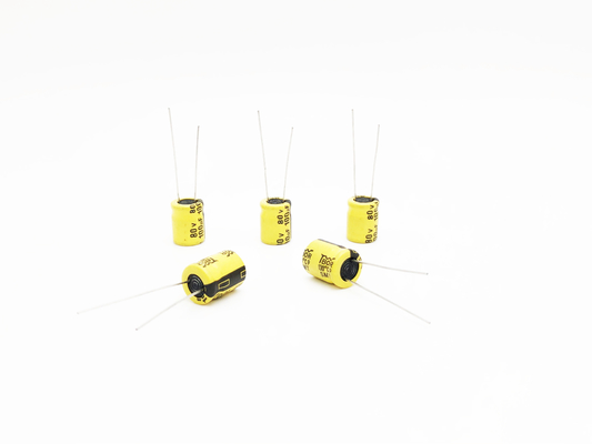 Condensateurs électrolytiques à hautes températures 100UF80V 10X13mm de la TW BOR