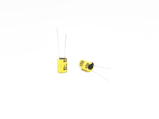 Condensateurs électrolytiques à hautes températures 100UF80V 10X13mm de la TW BOR