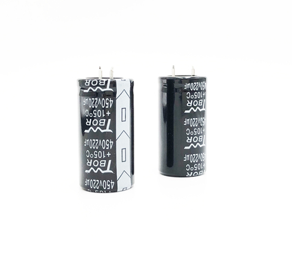 Rupture large noire de la température dans le condensateur 450v 220uf TW BOR