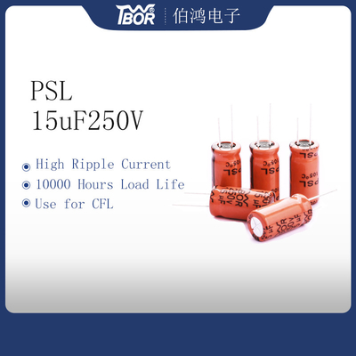 Haute tension en aluminium de condensateur électrolytique de PSL 100uF 450V pour CFL 10000 heures