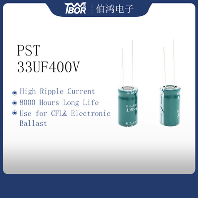 Type radial en aluminium condensateur d'avance du condensateur 33UF400V d'inverseur de 16x25mm