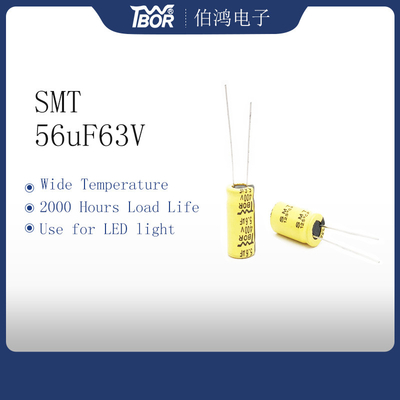 condensateur à hautes températures 6.8uF400V de 10x13mm pour la lumière de LED