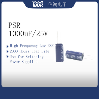 Bas esr 1000UF25V condensateur miniature 10x17mm d'à haute fréquence