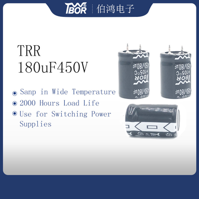 Rupture de 180UF450V 25x40mm dans la température large RoHS de condensateur de puissance